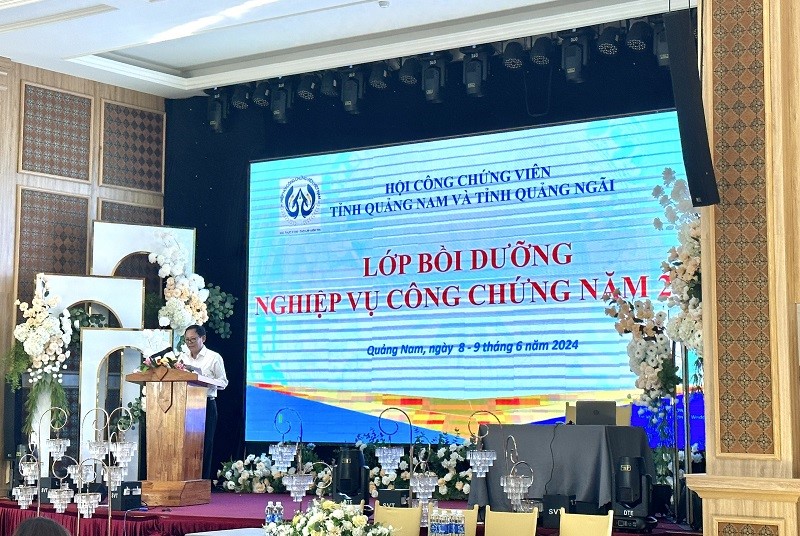 Quảng Nam, Quảng Ngãi: Tổ chức lớp bồi dưỡng nghiệp vụ công chứng năm 2024